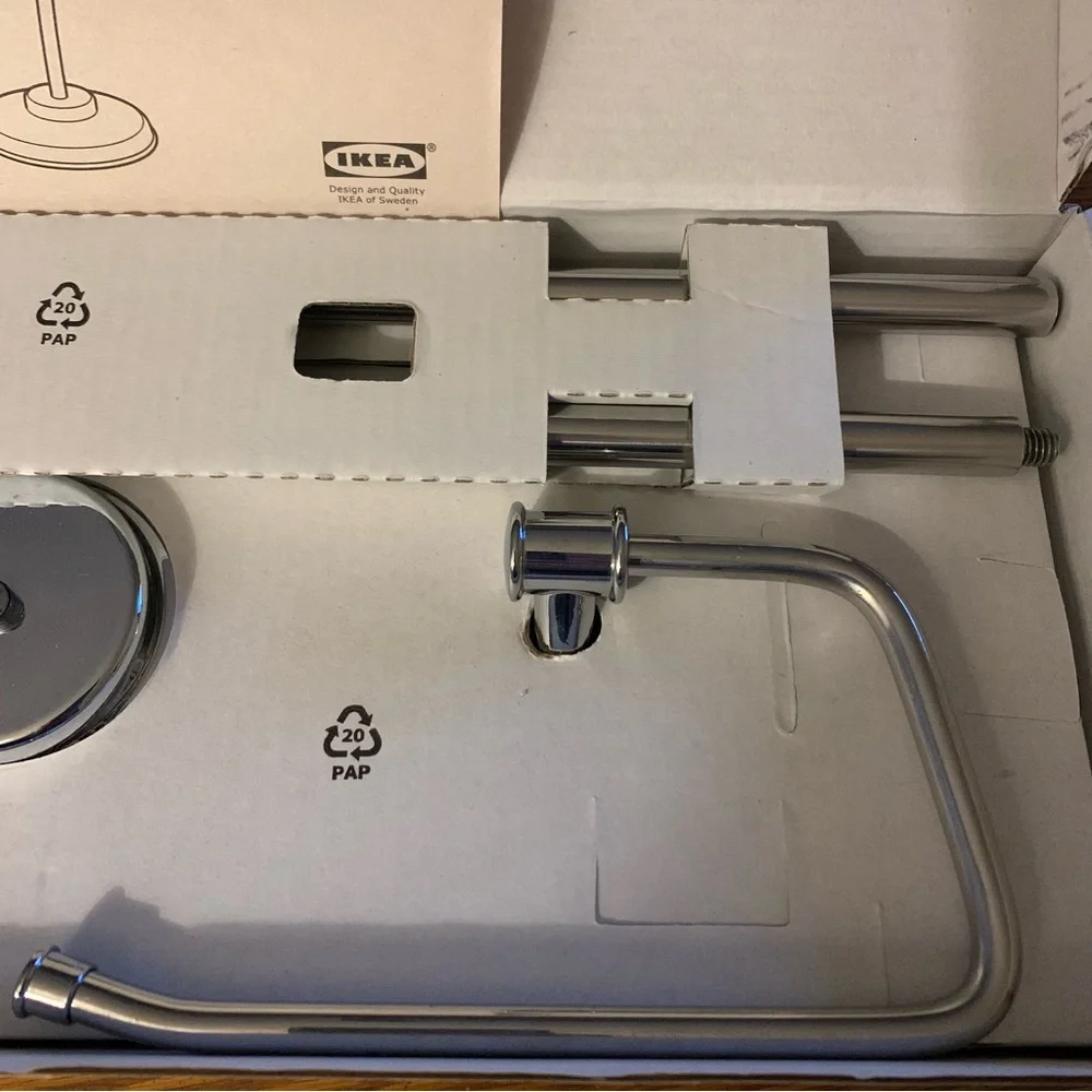 IKEA BALUNGEN 16043 Free Standing Toilet Tissue Paper Holder New In Box